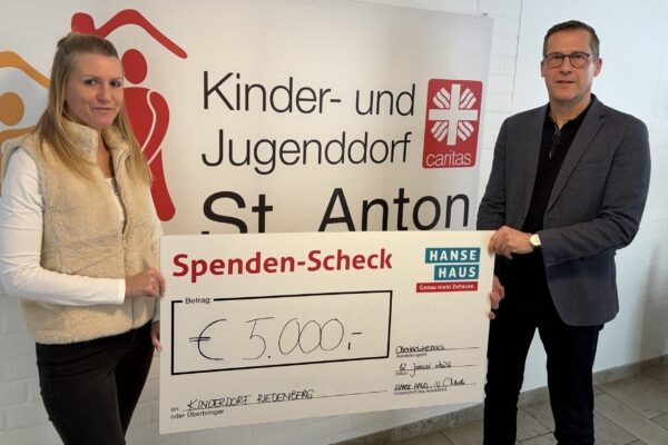 HANSE HAUS spendet 5.000,- Euro